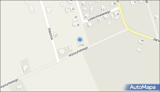 Grabów nad Prosną, Wyszyńskiego Stefana, ks. kard., 2, mapa Grabów nad Prosną