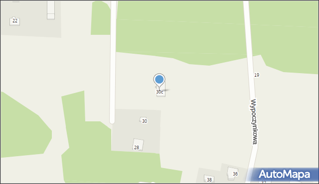 Grabówka, Wypoczynkowa, 30c, mapa Grabówka