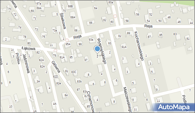 Granica, Wyspiańskiego Stanisława, 2, mapa Granica