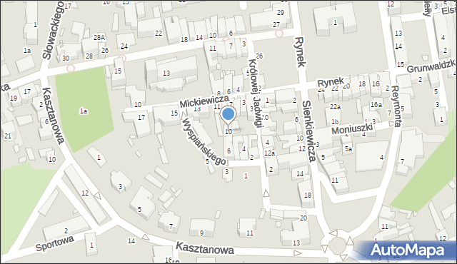 Grodków, Wyspiańskiego Stanisława, 10, mapa Grodków