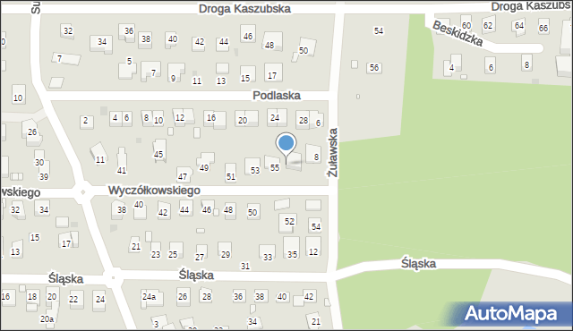 Grudziądz, Wyczółkowskiego Leona, 57, mapa Grudziądza