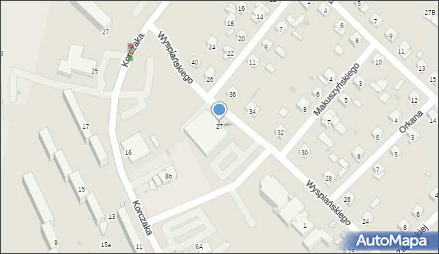 Grudziądz, Wyspiańskiego Stanisława, 27, mapa Grudziądza