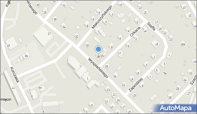 Grudziądz, Wyspiańskiego Stanisława, 28, mapa Grudziądza