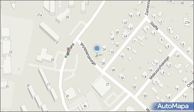 Grudziądz, Wyspiańskiego Stanisława, 40, mapa Grudziądza