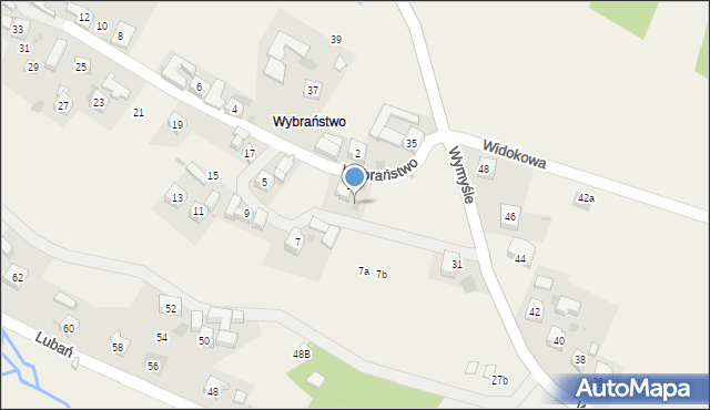 Grywałd, Wybraństwo, 3a, mapa Grywałd