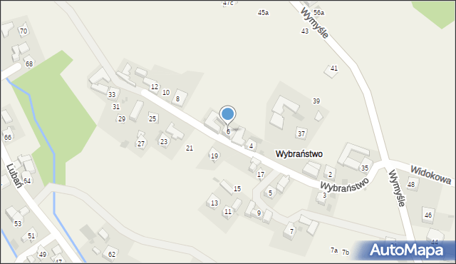 Grywałd, Wybraństwo, 6, mapa Grywałd