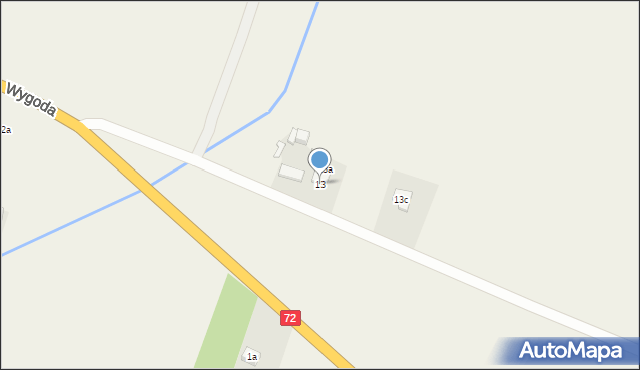 Grzymiszew, Wygoda, 13, mapa Grzymiszew