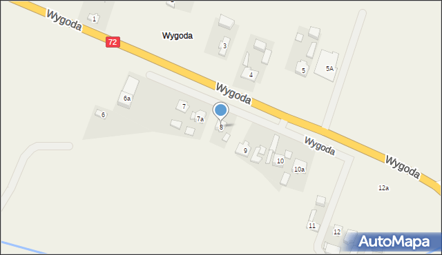 Grzymiszew, Wygoda, 8, mapa Grzymiszew