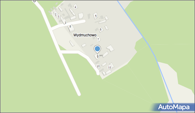 Hajnówka, Wydmuchowo, 9, mapa Hajnówka