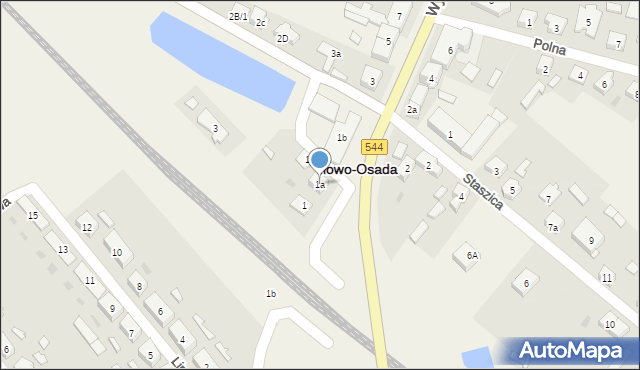 Iłowo-Osada, Wyzwolenia, 1a, mapa Iłowo-Osada