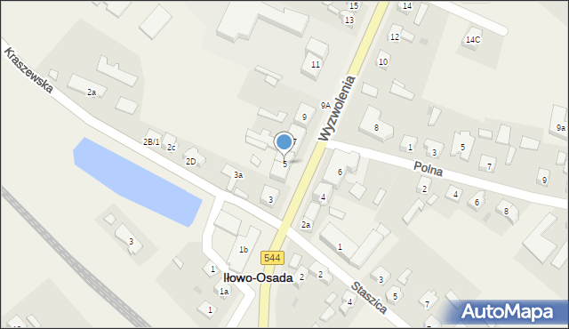 Iłowo-Osada, Wyzwolenia, 5, mapa Iłowo-Osada