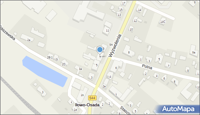 Iłowo-Osada, Wyzwolenia, 7, mapa Iłowo-Osada