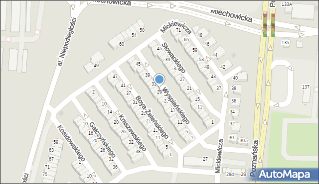 Inowrocław, Wyspiańskiego Stanisława, 29, mapa Inowrocławia