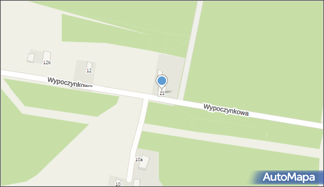 Jabłonna, Wypoczynkowa, 11, mapa Jabłonna