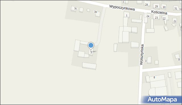 Jabłonna, Wypoczynkowa, 3, mapa Jabłonna