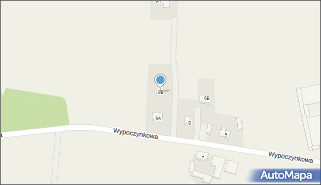 Jabłonna, Wypoczynkowa, 9B, mapa Jabłonna