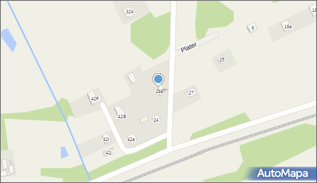 Jaktorów-Kolonia, Wysockiego Piotra, 24a, mapa Jaktorów-Kolonia