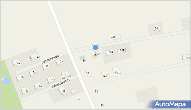 Janczewo, Wylotowa, 36c, mapa Janczewo