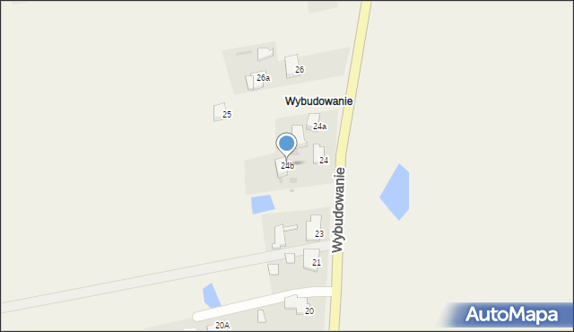 Janiszewko, Wybudowanie, 24b, mapa Janiszewko