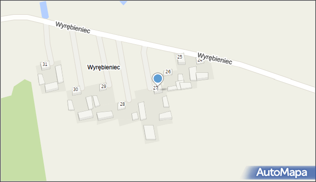 Jasionna, Wyrębieniec, 27, mapa Jasionna