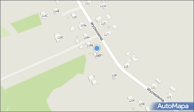 Jastrzębie-Zdrój, Wyzwolenia, 118D, mapa Jastrzębie-Zdrój