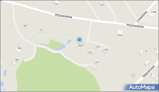 Jastrzębie-Zdrój, Wyzwolenia, 102, mapa Jastrzębie-Zdrój