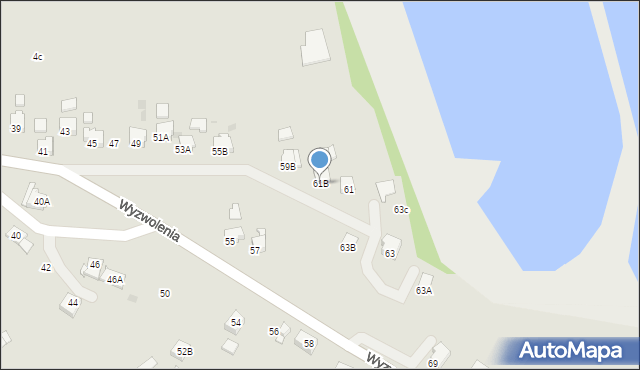 Jastrzębie-Zdrój, Wyzwolenia, 61B, mapa Jastrzębie-Zdrój