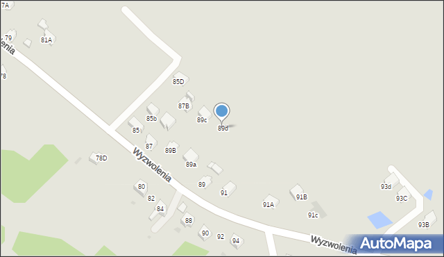 Jastrzębie-Zdrój, Wyzwolenia, 89d, mapa Jastrzębie-Zdrój