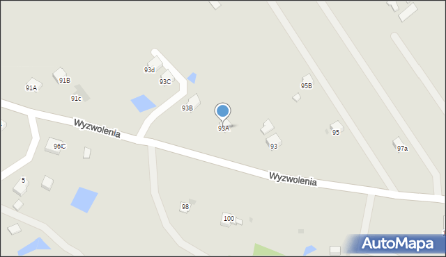 Jastrzębie-Zdrój, Wyzwolenia, 93A, mapa Jastrzębie-Zdrój
