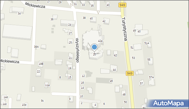Jawiszowice, Wyszyńskiego Stefana, ks. kard., 20, mapa Jawiszowice