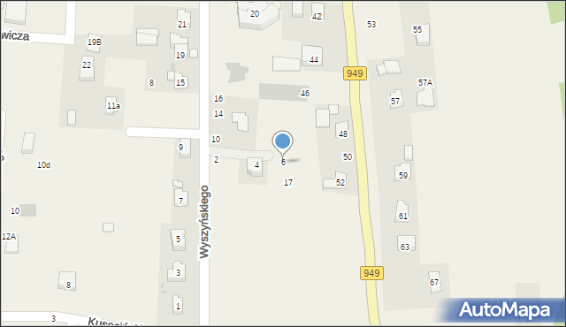 Jawiszowice, Wyszyńskiego Stefana, ks. kard., 6, mapa Jawiszowice