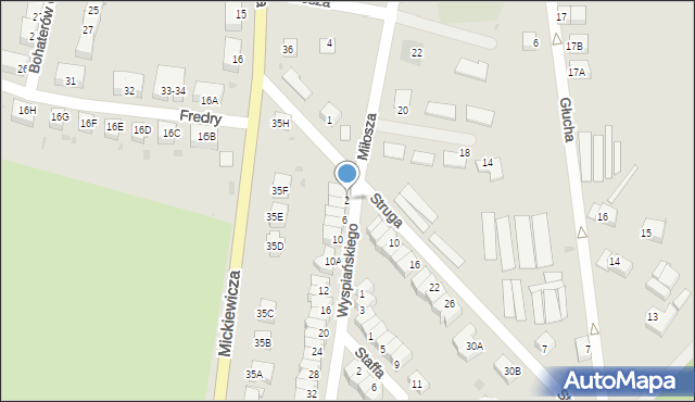 Jawor, Wyspiańskiego Stanisława, 2, mapa Jawor