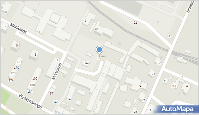 Jawor, Wyszyńskiego Stefana, ks. kard., 14p, mapa Jawor