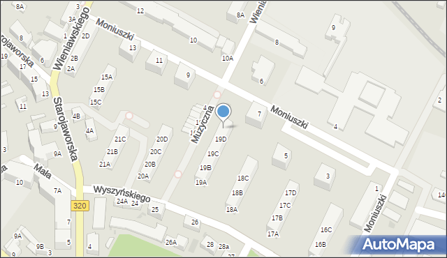 Jawor, Wyszyńskiego Stefana, ks. kard., 19E, mapa Jawor