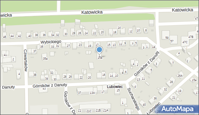 Jaworzno, Wybickiego Józefa, gen., 15a, mapa Jaworzno