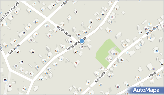 Jaworzno, Wyspiańskiego Stanisława, 17, mapa Jaworzno