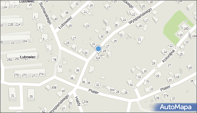 Jaworzno, Wyspiańskiego Stanisława, 31B, mapa Jaworzno