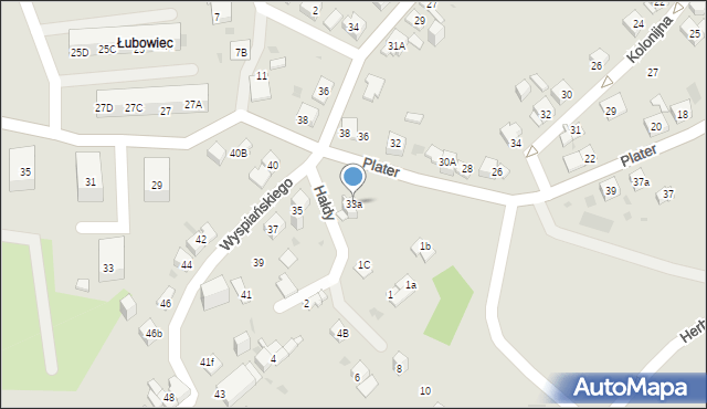 Jaworzno, Wyspiańskiego Stanisława, 33a, mapa Jaworzno