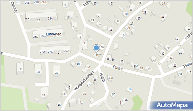 Jaworzno, Wyspiańskiego Stanisława, 38, mapa Jaworzno