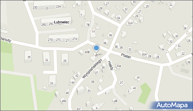 Jaworzno, Wyspiańskiego Stanisława, 40, mapa Jaworzno