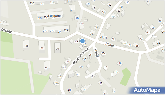 Jaworzno, Wyspiańskiego Stanisława, 40A, mapa Jaworzno