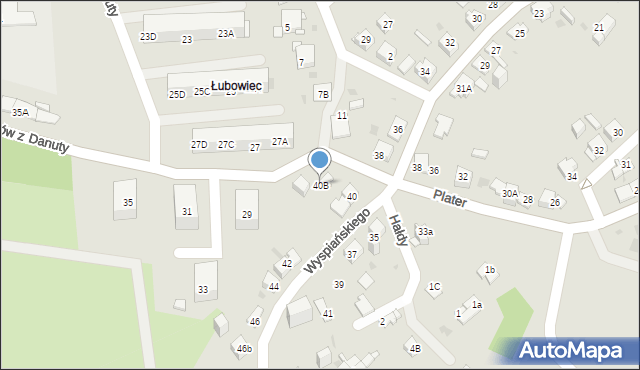 Jaworzno, Wyspiańskiego Stanisława, 40B, mapa Jaworzno