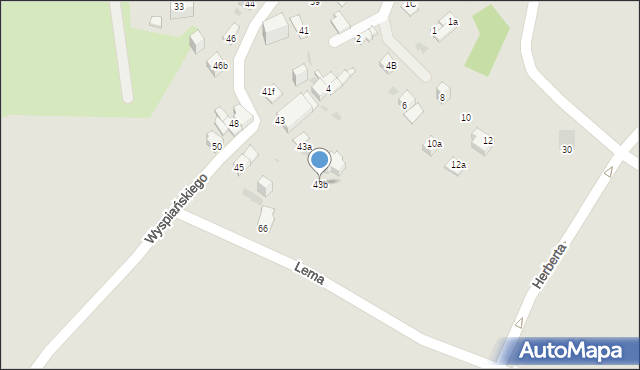 Jaworzno, Wyspiańskiego Stanisława, 43b, mapa Jaworzno