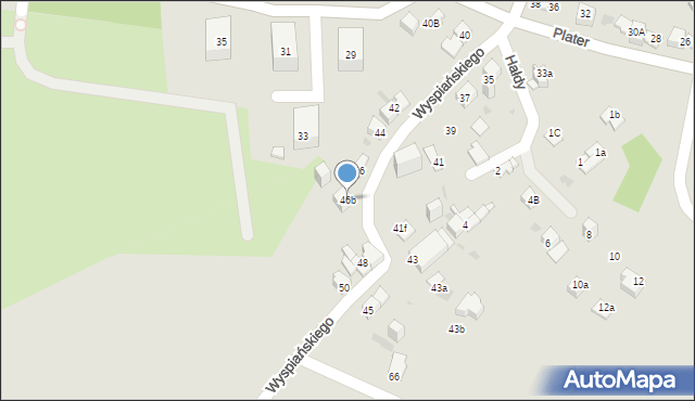 Jaworzno, Wyspiańskiego Stanisława, 46b, mapa Jaworzno