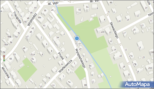 Jelenia Góra, Wyspiańskiego Stanisława, 1, mapa Jelenia Góra