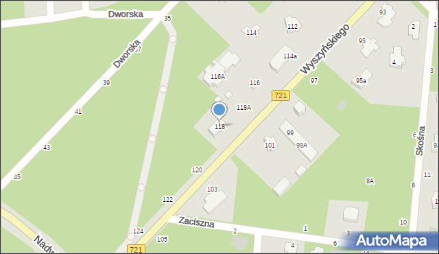 Józefów, Wyszyńskiego Stefana, ks. kard., 118, mapa Józefów