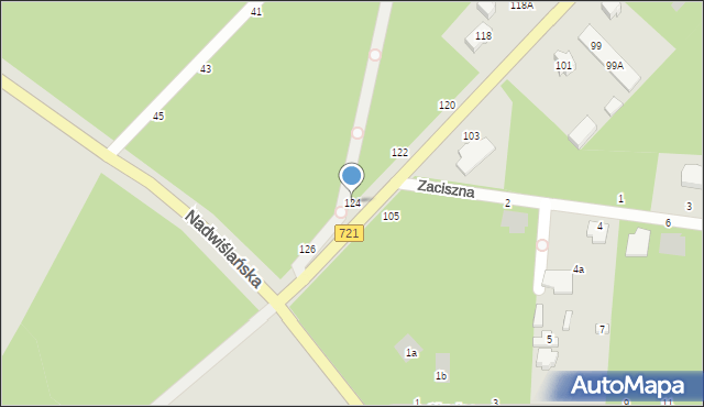 Józefów, Wyszyńskiego Stefana, ks. kard., 124, mapa Józefów