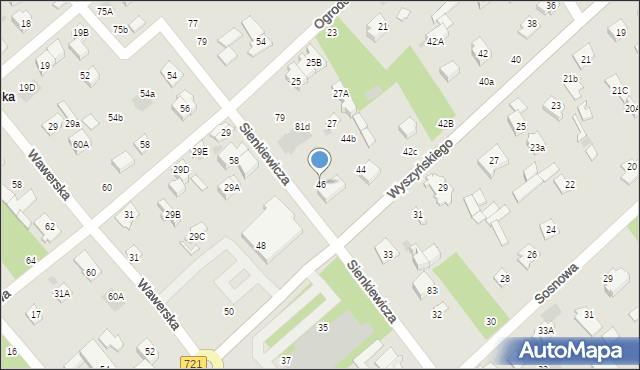 Józefów, Wyszyńskiego Stefana, ks. kard., 46, mapa Józefów