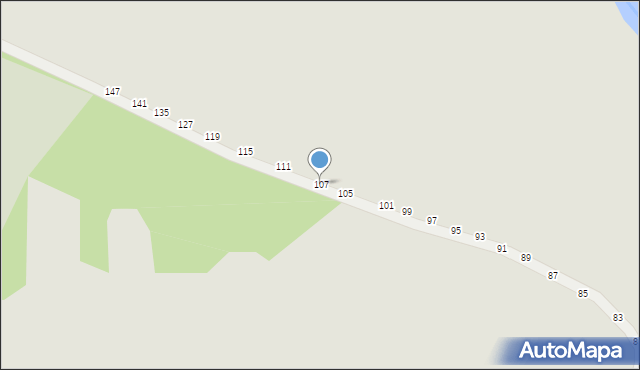 Kalisz, Wydarte, 107, mapa Kalisza