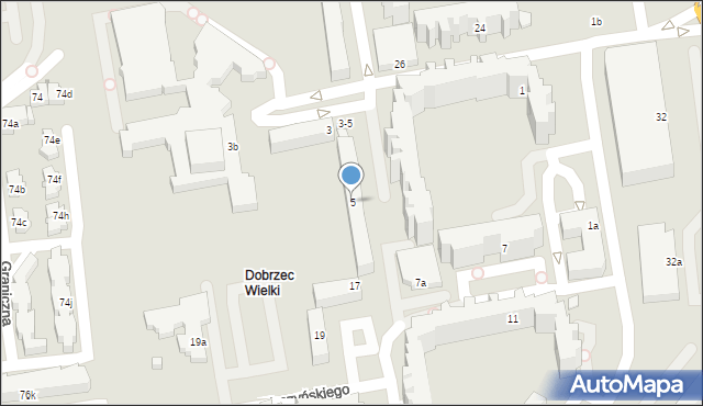 Kalisz, Wyszyńskiego Stefana, ks. prym. kard., 5, mapa Kalisza